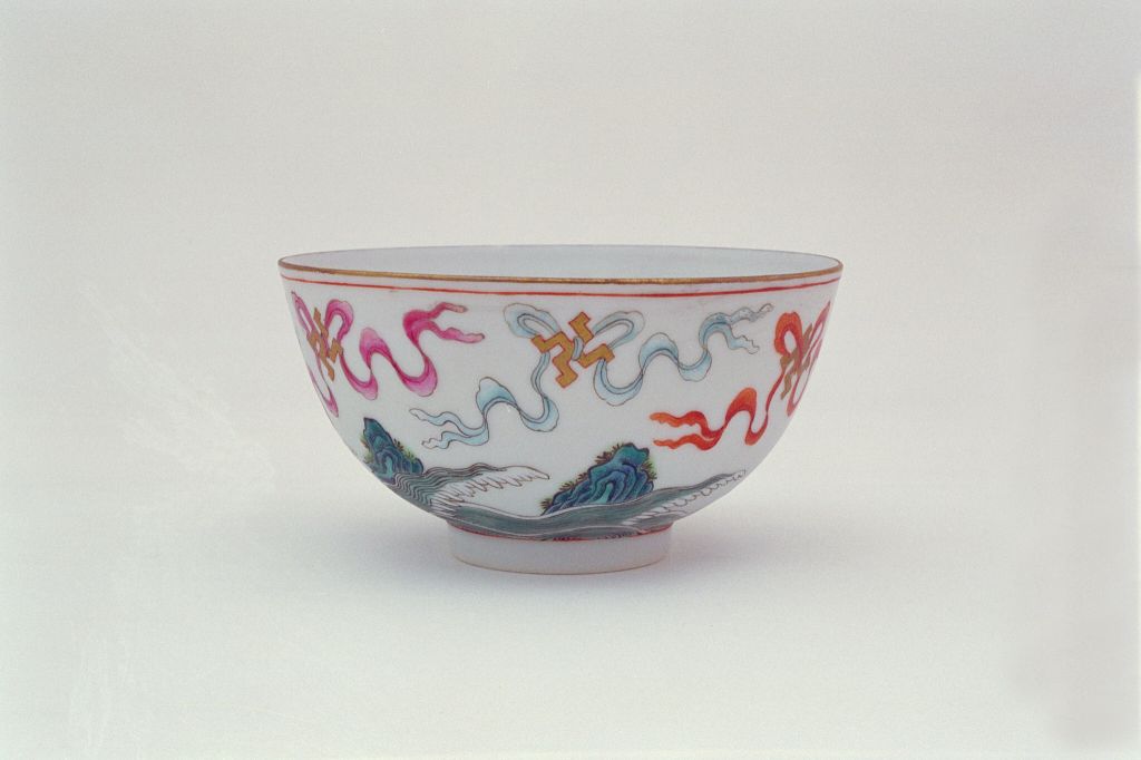 图片[1]-Powder colored Jiangshan Wandai bowl-China Archive